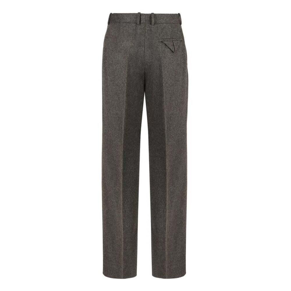 BOTTEGA VENETA Men's Tailored Wool Blend Flat Front Trousers Men GREY Pants